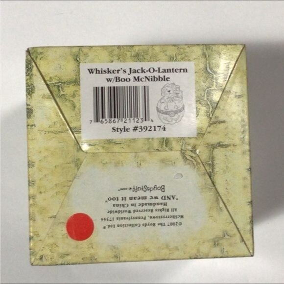 Boyds Treasure Boxes: Whisker's Jack--Lantern w/ Boo Mcnibble Style#392174 - Picture 11 of 11